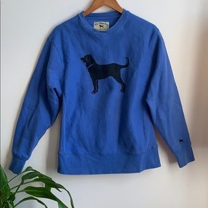 Men's Black Dog Crew Neck Sweatshirt (S)